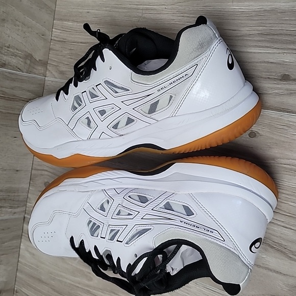 Asics Gel Tennis Volleyball Shoes Mens Size 9.5 Sneakers White Black 1071A068 main image 3